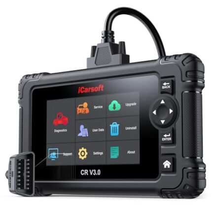 Bidirectional OBD2 Scanner Diagnostic Tool, iCarsoft CR V3.0 (Enhance Version) Vehicle Scan Tool 26 Reset+38 Extra Services,All System, Active Test Code Reader, Auto VIN, Free Update