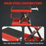 Heavy-Duty 1100 LB Motorcycle Scissor Lift Jack - Wide Deck, Street Bikes & ATV Support - Image 4