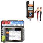 2024 FOXWELL NT716 OBD2 Scanner 9+ Resets Auto Scan Tool ABS SRS Transmission Engine Diagnostic Code Reader FOXWELL BT780 Car Battery Tester with Printer, 6V 12V 24V Battery Load Tester