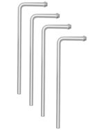 4 PCS Universal Exhaust Hanger Rods 9.5" Long 90 Degree Bent Exhaust Hanger Steel