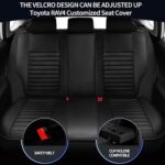 Toyota RAV4 2019-2024 Leather Car Seat Covers - Waterproof Full Set Black Protection - Image 3