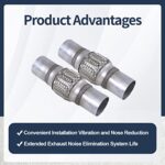 Stainless Steel Exhaust Flex Pipe 2" x 4" Braided Universal Repair Kit (2-Pack) - Image 6