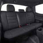 Toyota Tacoma Seat Covers 2024-2025: Premium Black Leather Full Set - Image 6