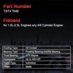 High-Performance T04E Turbocharger Kit: 400HP Boost for 1.5-2.5L Engines, T3/T4 Universal Fit - Image 2