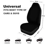 Elegant Gothic Damask Black Car Seat Covers | Universal Fit | 2-Pack Luxury Protection - Image 2
