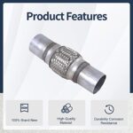 Stainless Steel Exhaust Flex Pipe 2" x 4" Braided Universal Repair Kit (2-Pack) - Image 7