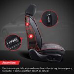 Premium Seat Covers for Sedans & SUVs | Universal Fit, Breathable Black/Red - Image 2