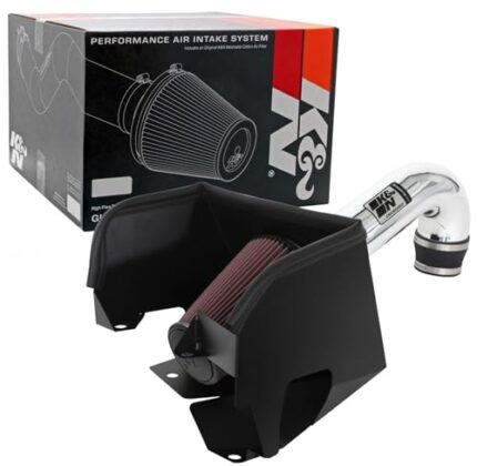 K&N Cold Air Intake System: High-Flow Air-Filter, Increase Performance & Horsepower: Compatible with 2019-2022 RAM 1500; 2019 DODGE 1500, 77-1578KP