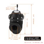 SQV Black Blow Off Valve Kit: Performance Turbo Adapter Hose Set - Image 5