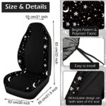 Yexiya 15-Piece Moon & Star Car Seat Covers Set with Auto Decor Accessories - Image 2