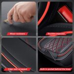 Premium Seat Covers for Sedans & SUVs | Universal Fit, Breathable Black/Red - Image 3