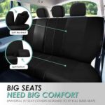 Universal Fit Car Seat Covers – Washable, Airbag Safe, Black Full Set - Image 5