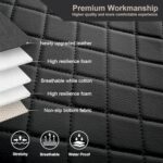 Toyota Corolla Custom Seat Covers: 2-Pack Black Faux Leather Protection 2014-2019 - Image 9