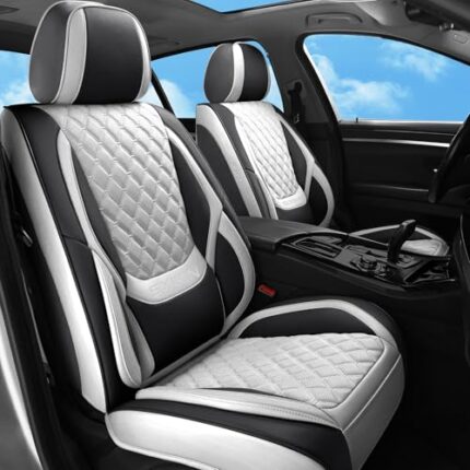 car seat covers white and black