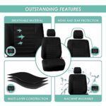 Premium 3D Mesh Car Seat Covers: Universal Fit, SUV/Sedan, Airbag Safe, Black - Image 6
