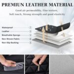 Premium Waterproof Dodge RAM Seat Covers | Full Set, 2002-2024 Models, Black Curved Bench - Image 7