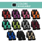 Premium 3D Mesh Car Seat Covers: Universal Fit, SUV/Sedan, Airbag Safe, Black - Image 7