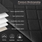 Premium GIANT PANDA Leather Car Seat Covers for Toyota - Black, 2-Pack - Image 7