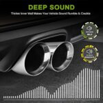 Dual Exhaust Tip 2.5" Inlet 3.5" Outlet Chrome Polished Stainless Steel - Image 5