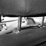 Platinum Vinyl Faux Leather Car Seat Covers Black/Grey, Airbag Safe, 2-Pack - Image 4