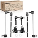 A-Premium Set of 8, Front Sway Bar Link, Lower Ball Joint, Inner & Outer Tie Rod End, Compatible with Honda CR-V 2007 2008 2009 2010 2011