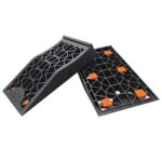 Car Ramps for Oil Changes 2 Pack Low Profile Car Ramps with Anti-Slip Pads for Jack Support and Lift Vehicle Maintenance Portable Ramps for Low Chassis Cars Tire Change