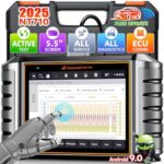 FOXWELL NT710 fit for VW Scan Tool, Full System Bidirectional Diagnostic OBD2 Scanner Code Reader fit for Volkswagen Audi Skoda Seat, All Resets Battery Registeration EPB Oil SRS Throttle, ECU Coding