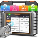Foxwell NT726 OBD2 Scanner, All System Code Reader Scan Tool, 12+ Service Reset with ABS Bleeding, Oil Reset, Injector Coding, SAS, TPMS, Throttle Relearn, Diagnostic Scan Tool for Vehicle