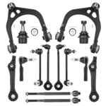Front Upper and Lower Control Arms Suspension Kit Fit for 2011 2012 2013 2014 2015 2016 2017 Chrysler 300 Dodge Challenger Charger with Lower Ball Joints Tie Rod End - 14pcs
