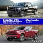 Silverado 1500 Sierra 1500 Rear Suspension Bump Stops Kit 2WD 4WD - Image 2