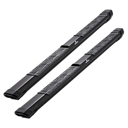 KEKO Running Board Compatible with Silverado & Sierra - Crew Cab 2019-2022 - Truck Side Steps, Nerf Bars - Anti-Slip Stepping Plates, Easy Install, Truck Accessories - 6005 T6 Aluminum & Alloy Steel