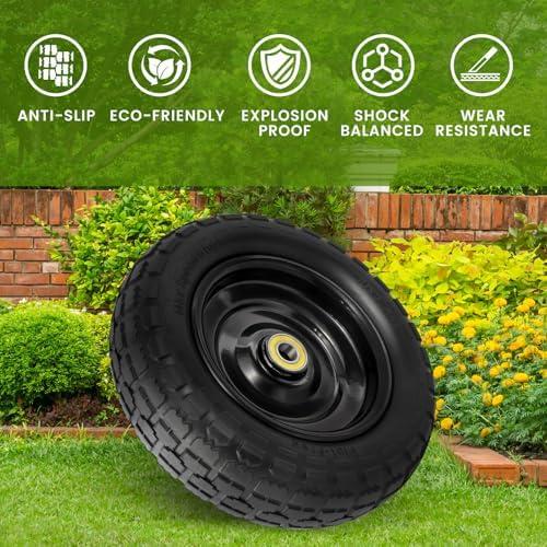 Upgrade Our Garden Gear with 10-Inch Flat Free Replacement Wheels!