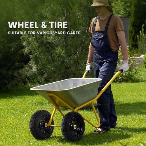 Upgrade Our Garden Gear with 10-Inch Flat Free Replacement Wheels!
