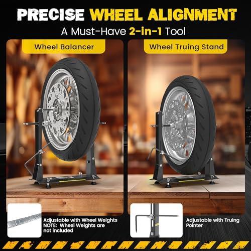 Discover​ Our Heavy-Duty‍ Motorcycle Wheel Balancing Stand!