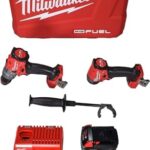 Milwaukee 3697-22 18V Lithium-Ion Brushless Cordless Hammer Drill and Impact Driver Combo Kit (2-Tool) with (2) 5.0Ah Batteries, Charger & Tool Case