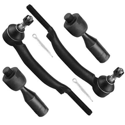 SCITOO 4pcs 2WD 4WD Front Suspension Kit Inner Outer Tie Rod End Fit 2002-2009 For Chevy Trailblazer 2002-2009 For GMC Envoy