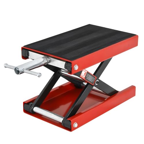Smartxchoices Motorcycle Lift 1100 LB Capacity Wide Deck Motorcycle Center Smartxchoices Motorcycle Lift 1100 LB Capacity Wide Deck Motorcycle Center Scissor Lift Jack Hoist Stand for Street Bikes Cruisers Touring Motorcycles ATVs
