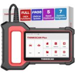 THINKCAR OBD2 Scanner, ThinkScan Plus S7 ABS,SRS,ECM,TCM,BCM,AC,IC System Diagnostic Scan Tool with 5 Special Services Options, Cover 94 Car Brands Code Reader, FCA AutoAuth, Wireless Update