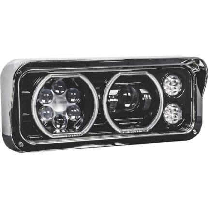 Trux Accessories 18in. x 11in. Universal Passenger's Side LED Projector Semi-Truck Headlight - Model Number TLED-H103