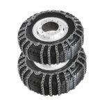 YAGOLD Set of 2 Tire Chains for Trucks 2pcs Snow Chains for Trucks Snow Chains for Car Tires Anti-Skid Thickening Tire Chains Winter Car Accessories No Jack Required 2pcs 11R22.5 2pcs 315/80R22.5