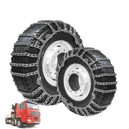 YAGOLD Set of 2 Tire Chains for Trucks 2pcs Snow Chains for Trucks Snow Chains for Car Tires Anti-Skid Thickening Tire Chains Winter Car Accessories No Jack Required 2pcs 295/70R22.5 2pcs 315/70R22.5