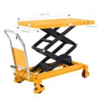 Heavy-Duty Hydraulic Lift Cart: 1760lbs Capacity, 59" Height, Mobile Workshop Scissor Lift - Image 3