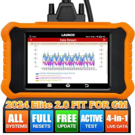 2025 LAUNCH Creader Elite V2.0 fit for GM Bi-Directional Scan Tool, All Reset Full System Diagnostic Scanner, AUTOVIN, Full OBD2 Code Reader for Buick/Chevrolet/Cadillac/GMC, Lifetime Free Update