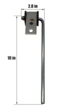 HAOXAOON 2-Pack Heavy-Duty Universal Weld-On Exhaust Hanger Rods 3/8" x 10" - Image 2