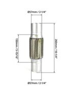 QWORK Heavy Duty Stainless Steel Exhaust Flex Pipe 2.25"x6"x10" Durable - Image 6