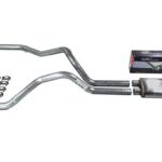 Truck Exhaust Kits - Shop Line Dual Exhaust Sytem 2.5 inch Aluminized Pipe Stainless Flow II Muffler