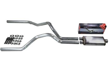 Truck Exhaust Kits - Shop Line Dual Exhaust Sytem 2.5 inch Aluminized Pipe Stainless Flow II Muffler