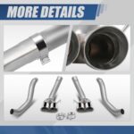 Chevy Corvette Performance Axle-Back Exhaust System 2005-2008 6.0L 6.2L Polished Tips - Image 5
