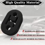 Heavy-Duty Universal Exhaust Hanger Rubber Mounting Bushings | Adjustable 2-Hole Design - Image 4