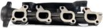 Ram Exhaust Manifold Kit w/ Gaskets Hardware Driver Side OE Replacement - Image 3
